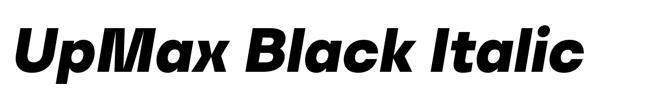 UpMax Black Italic